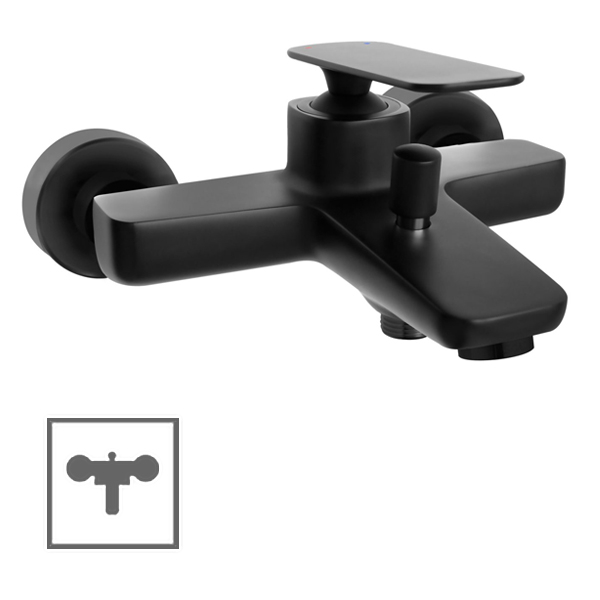 HERZ Baterija ZEN BLACK U30B za kadu, crna