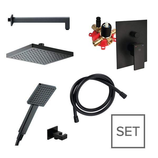 HERZ Baterijski ugradni set SQ BLACK Q191B, crni