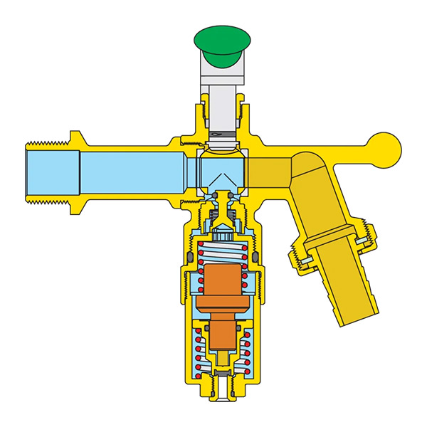 CALEFFI Loptasta slavina 603 1/2", anti mraz
