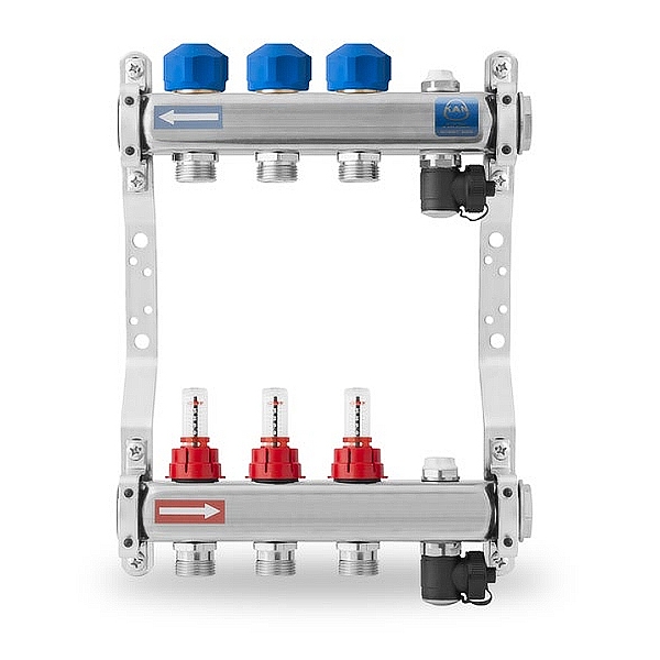 KAN-THERM Sabirnik za podno grejanje INOX N75A 1", 7 rupa